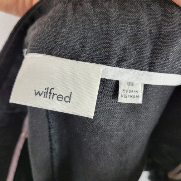 Wilfred Linen High Rise Tie Waist Rolled Hem Shorts - Picture 8 of 10